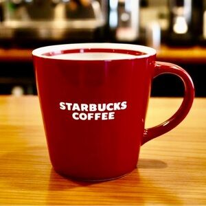 Starbucks Bold Red Mug Bone China 2010 For your steamy cup of coffee or tea!